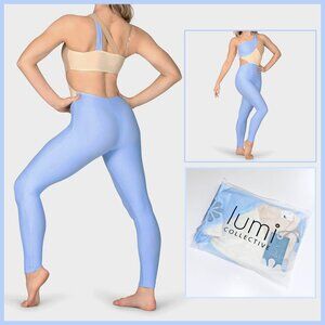 NEW "LUMI COLLECTIVE" LARGE BLUE & TAN COLOR BLOCK UNITARD